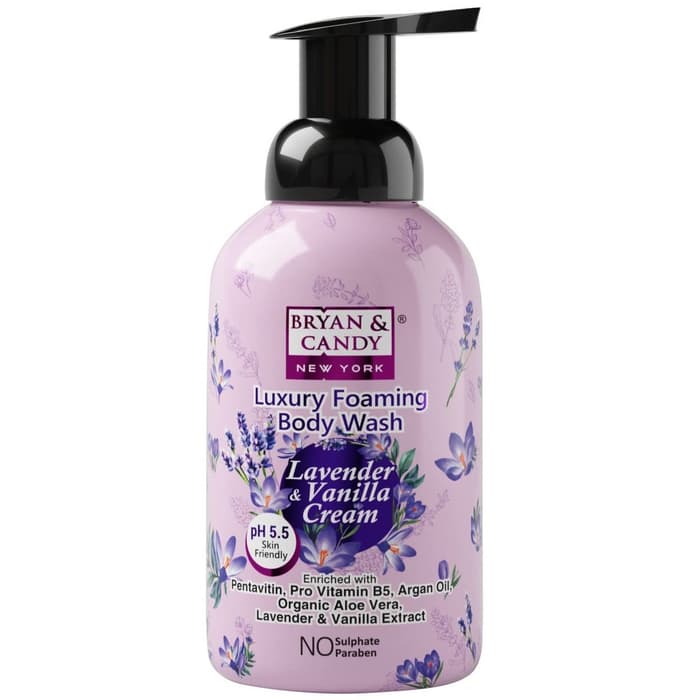Bryan & Candy Luxury Foaming Body Wash Lavender & Vanilla Cream