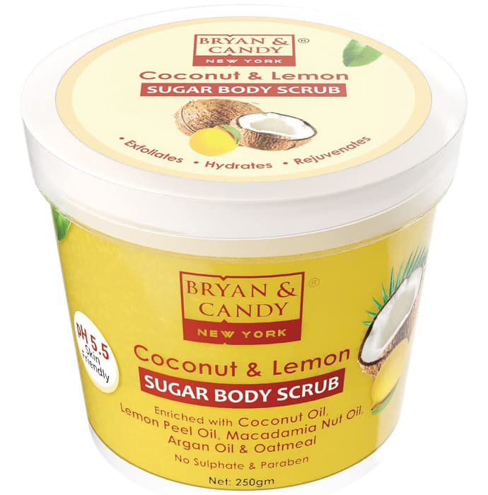 Bryan & Candy Sugar Body Scrub Coconut & lemon