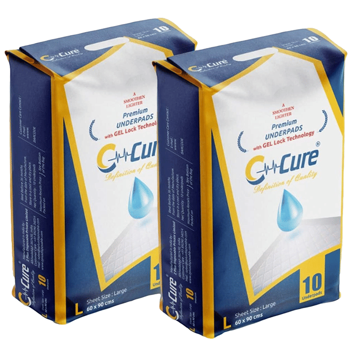 C Cure Premium Underpads with Gel Lock Technology (10 Each)