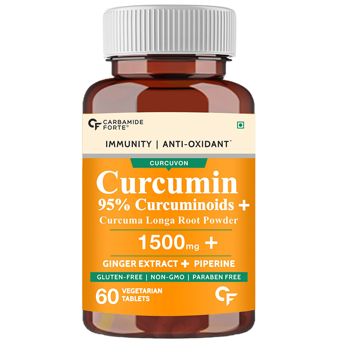 Carbamide Forte Curcumin Tablet with Curcuma Longa, Piperine & Ginger