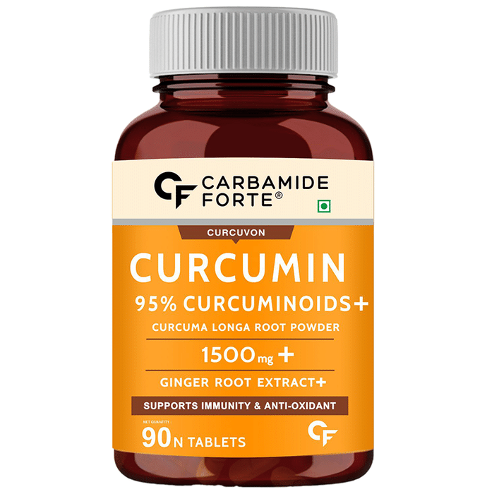 Carbamide Forte Curcumin Tablet with Curcuma Longa, Piperine & Ginger