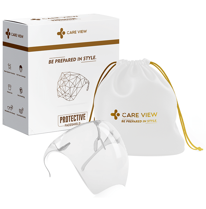Care View Goggle Style Clear Vision Protective Face Shield Transparent