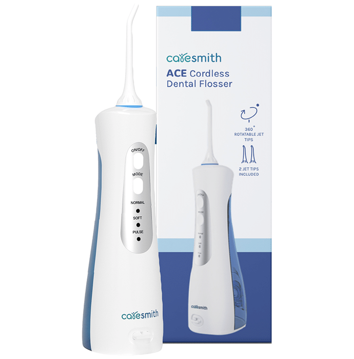 Caresmith 3 Pressure Setting Ace Cordless Flosser White