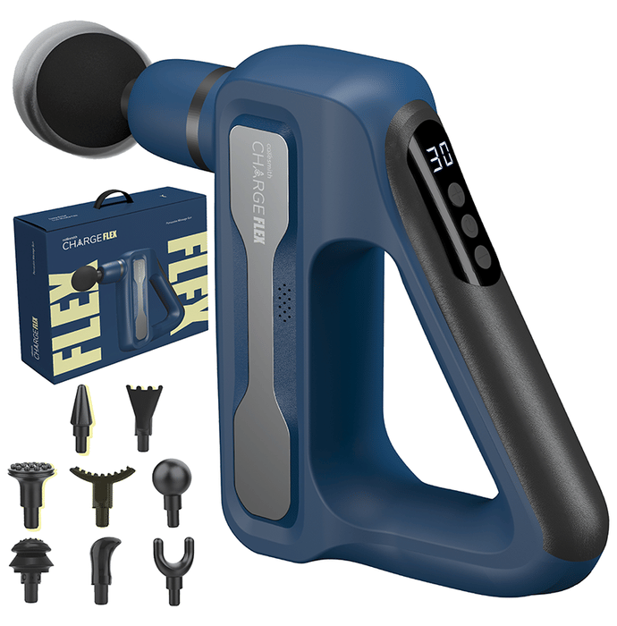Caresmith Charge Flex Cordless Massage Gun Blue