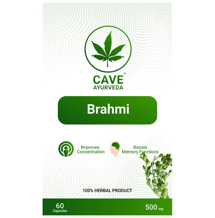 Cave Ayurveda Brahmi 500mg Capsule