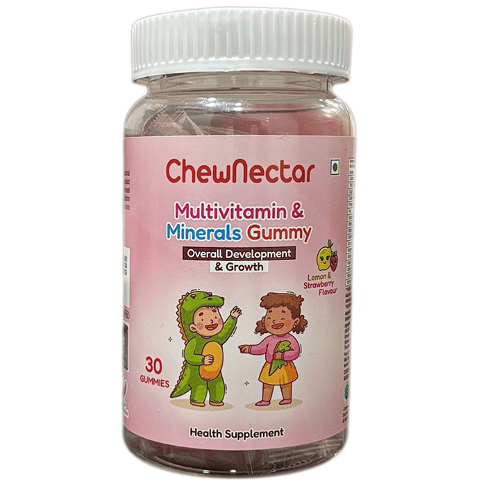 Chewnectar Multivitamin & Mineral Gummies Lemon & Strawberry