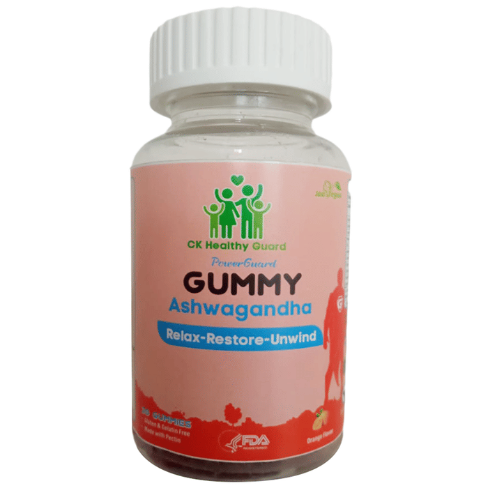 CK Healthy Guard Power Guard Ashwagandha Gummies Orange