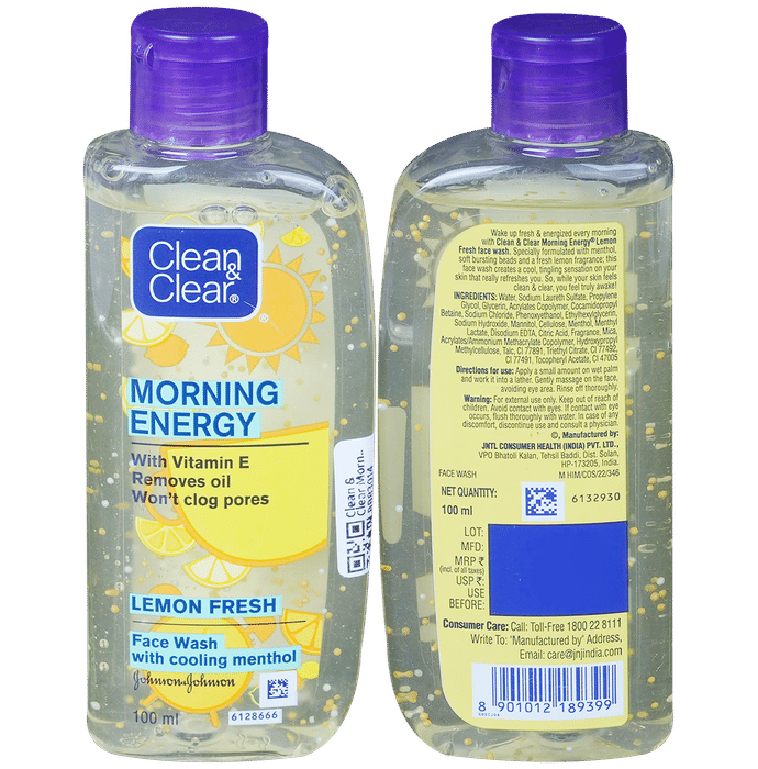 Clean & Clear Morning Energy Lemon Fresh Face Wash