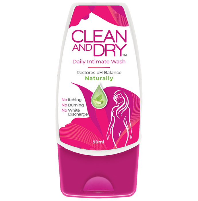 Clean and Dry Feminine Intimate Wash Enriched with Aloevera & Mint Oil
