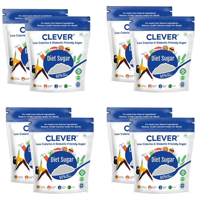Clever Low Calories & Diabetic Friendly Diet Sugar (1kg Each)
