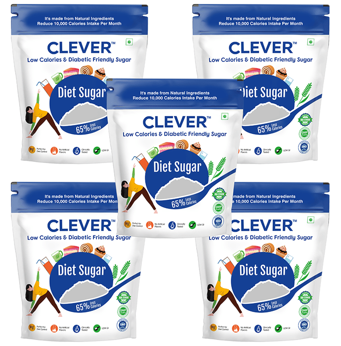 Clever Low Calories & Diabetic Friendly Diet Sugar (1kg Each)