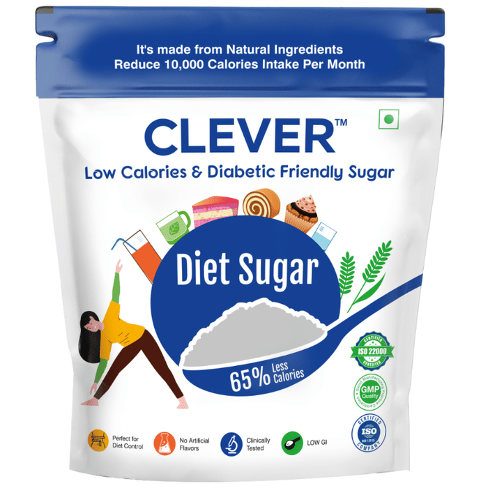 Clever Low Calories & Diabetic Friendly Diet Sugar (500gm Each)