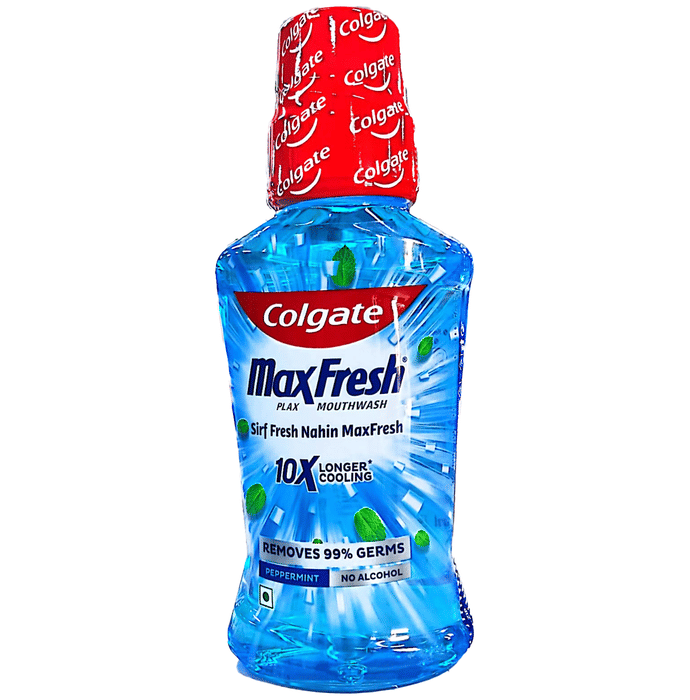 Colgate Peppermint MaxFresh Plax Antibacterial Mouth Wash