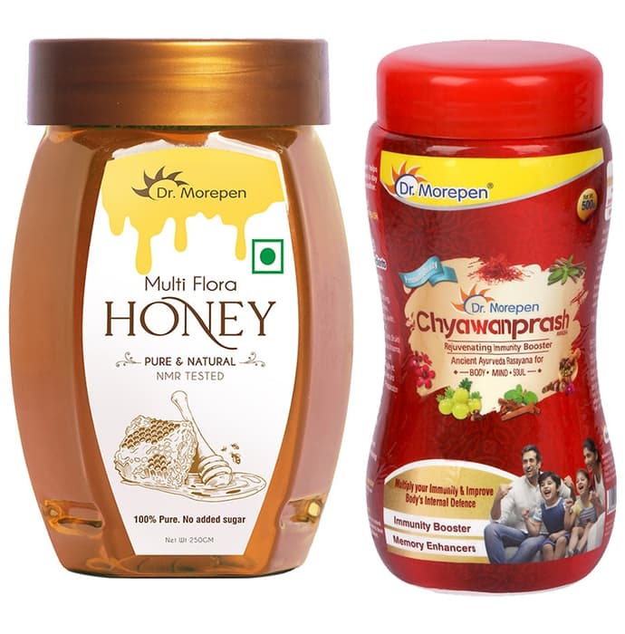 Combo Pack of Dr. Morepen Chyawanprash (500gm) & Dr. Morepen Multi Flora Honey (250gm)