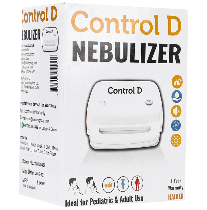 Control D Compressor Complete Nebulizer Kit with Child & Adult Mask Kit