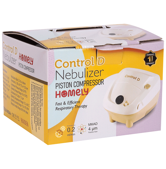 Control D Homely Nebulizer with Complete Mask Kit Beige