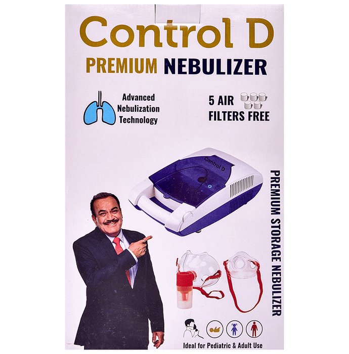 Control D Premium Compressor Complete Nebulizer Kit with Mouth Piece & Mask