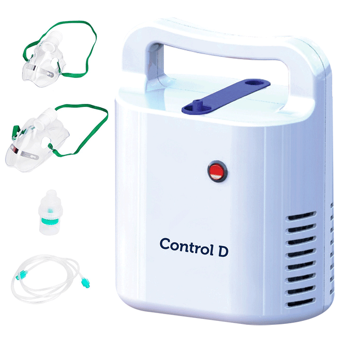 Control D Respocare Compressor Portable Nebulizer with Complete Mask Kit