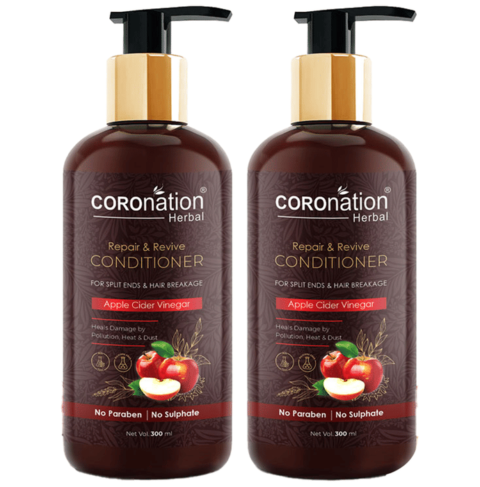 Coronation Herbal Apple Cider Vinegar Repair & Revive Conditioner (300ml Each)