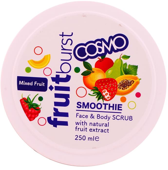 Cosmo Fruit Burst Smoothie Face & Body Scrub Mixed Fruit