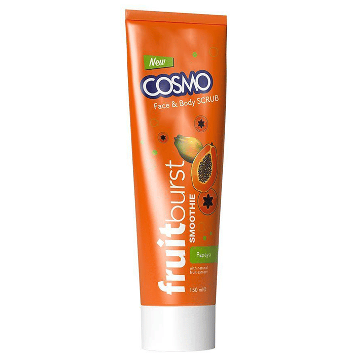 Cosmo Fruit Burst Smoothie Face & Body Scrub Papaya