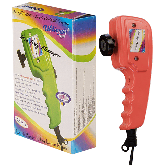 Crescent Ultimate Rich 18 In 1 Body Massager Pink