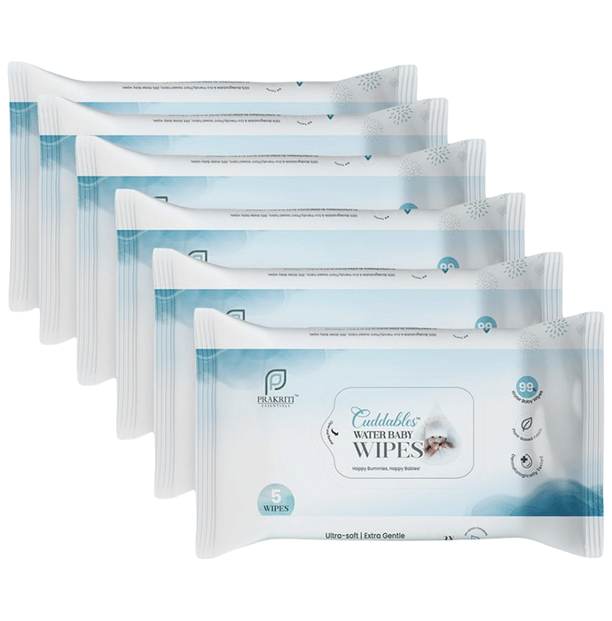 Cuddables Water Baby Wipes (5 Each)