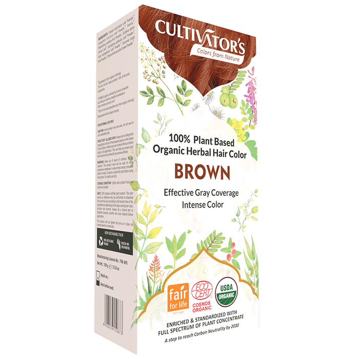 Cultivator's Organic Herbal Hair Color Brown