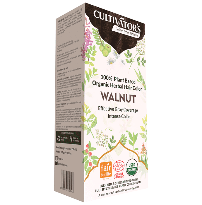 Cultivator's Organic Herbal Hair Color Walnut
