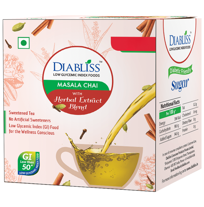 Diabliss Masala Chai with Herbal Extract Blend Sachet (10gm Each)
