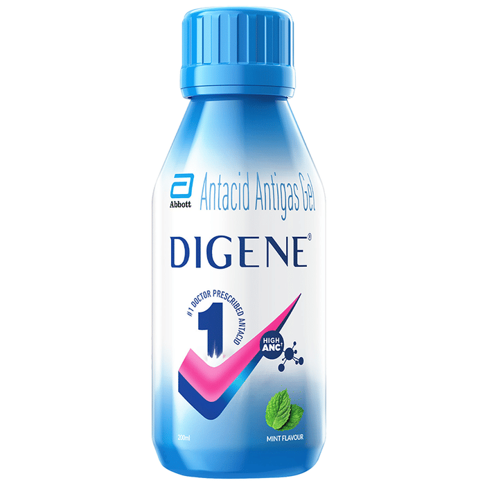 Digene Antacid Antigas Gel | For Acidity, Gas, Heartburn & Stomach Care | Flavour Mint