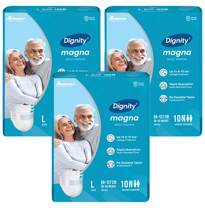 Dignity Magna Adult Diaper (10 Each) Large