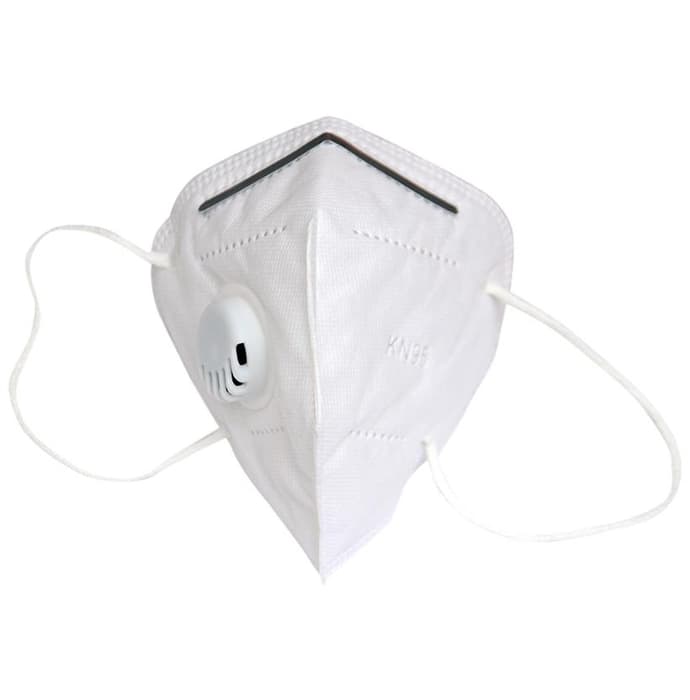 Dominion Care KN95 Mask with Metal Nosepin White with Breathing Valve