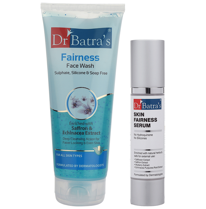 Dr Batra's Combo Pack of Fairness Face Wash 200gm and Skin Fairness Serum 50gm