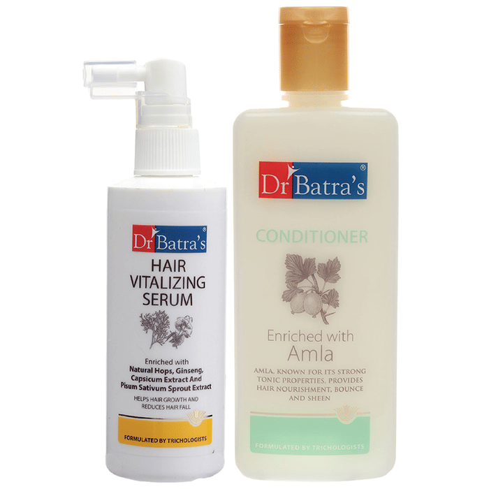 Dr Batra's Combo Pack of Hair Vitalizing Serum 125ml and Conditioner 200ml