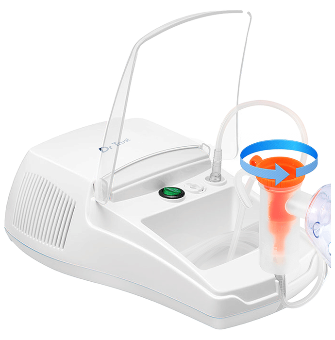 Dr Trust USA Bestest Plus Compressor Nebulizer Machine Kit White