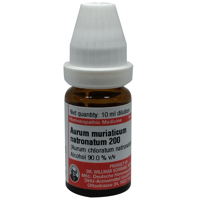 Dr Willmar Schwabe Germany Aurum muriaticum Natronatum Dilution 200