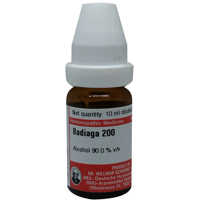 Dr Willmar Schwabe Germany Badiaga Dilution 200