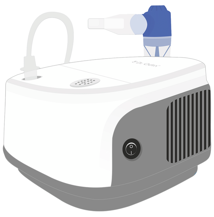 Dr. Odin ONG101 Piston Compressor Nebulizer White and Grey