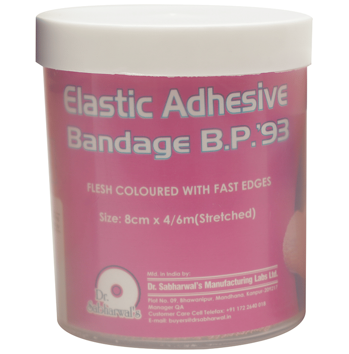 Dr. Sabharwal's Elastic Adhesive Bandage B.P'93 8cm x 4m