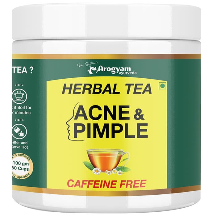 Dr. Satnam's Arogyam Ayurveda Herbal Tea for Acne & Pimple Caffeine Free