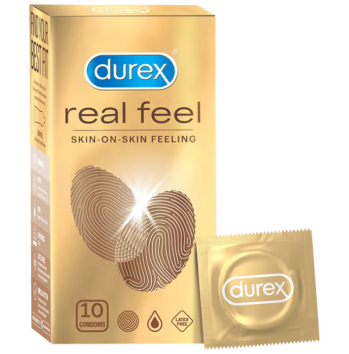 Durex Real Feel Latex-Free Condom | Suitable for Use with Lubes