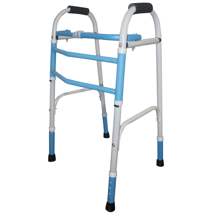 EASYCARE EC909 Aluminium Foldable Walker Walking Stick Silver