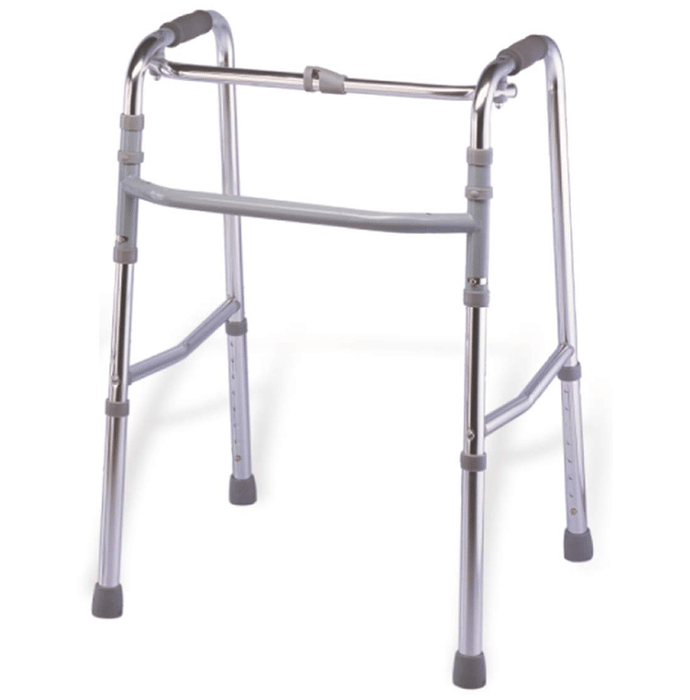 EASYCARE EC913L Aluminium Foldable Walker Walking Stick Silver