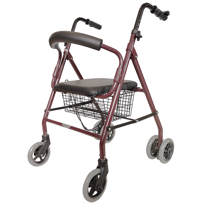 EASYCARE EC9141L Folding Rollator (Capacity 75kg) Black