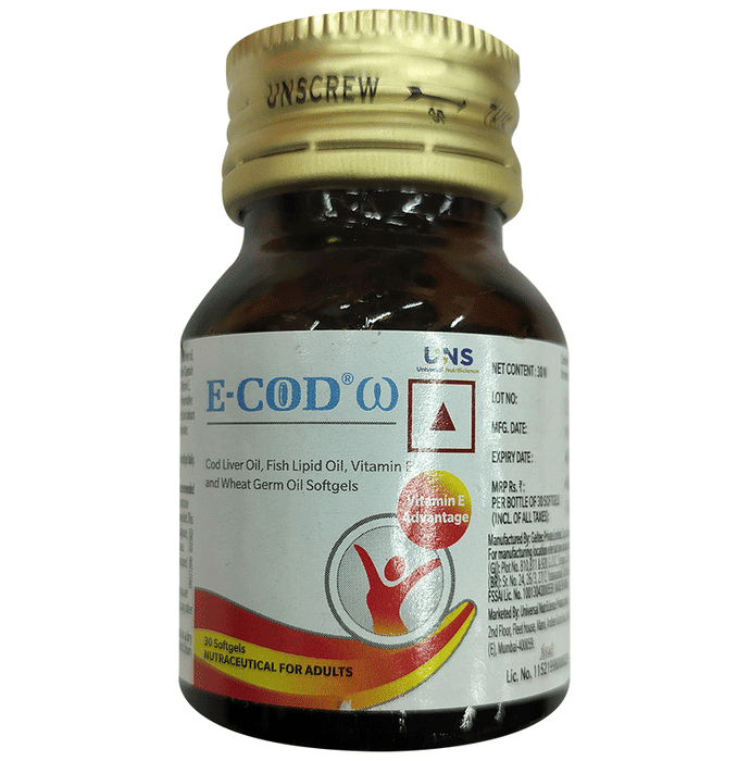 E-COD Omega Vitamin E Softgels