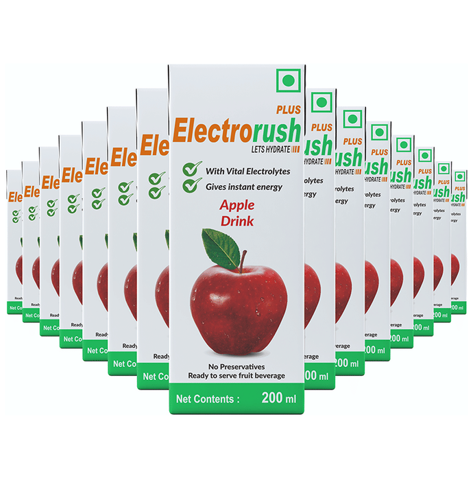 Electrorush Plus Drink Pack (200ml Each) Apple