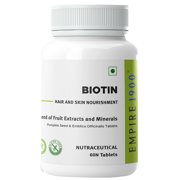 EMPIRE 1900 Biotin|Hair and Skin Nourishment|Biotin Supplement|Skin and Hair Supplement Tablet