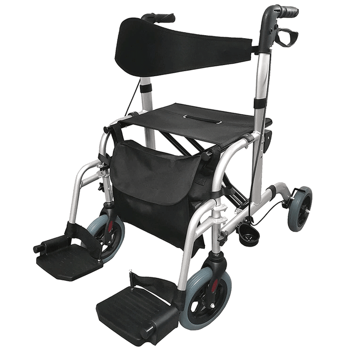 Entros ​SC5025C Aluminium Rollator Walker Push Chair Grey