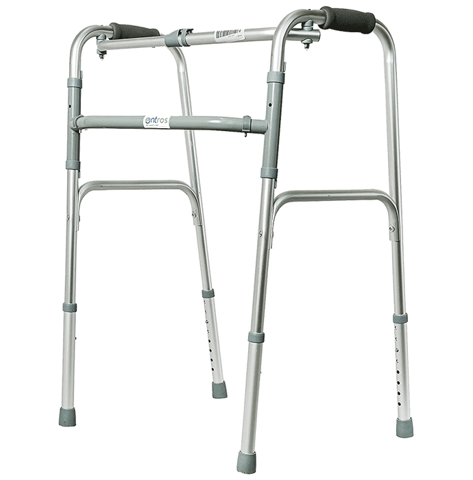 Entros KL913L Portable Light Weight Aluminium Height Adjustable Foldable Walker